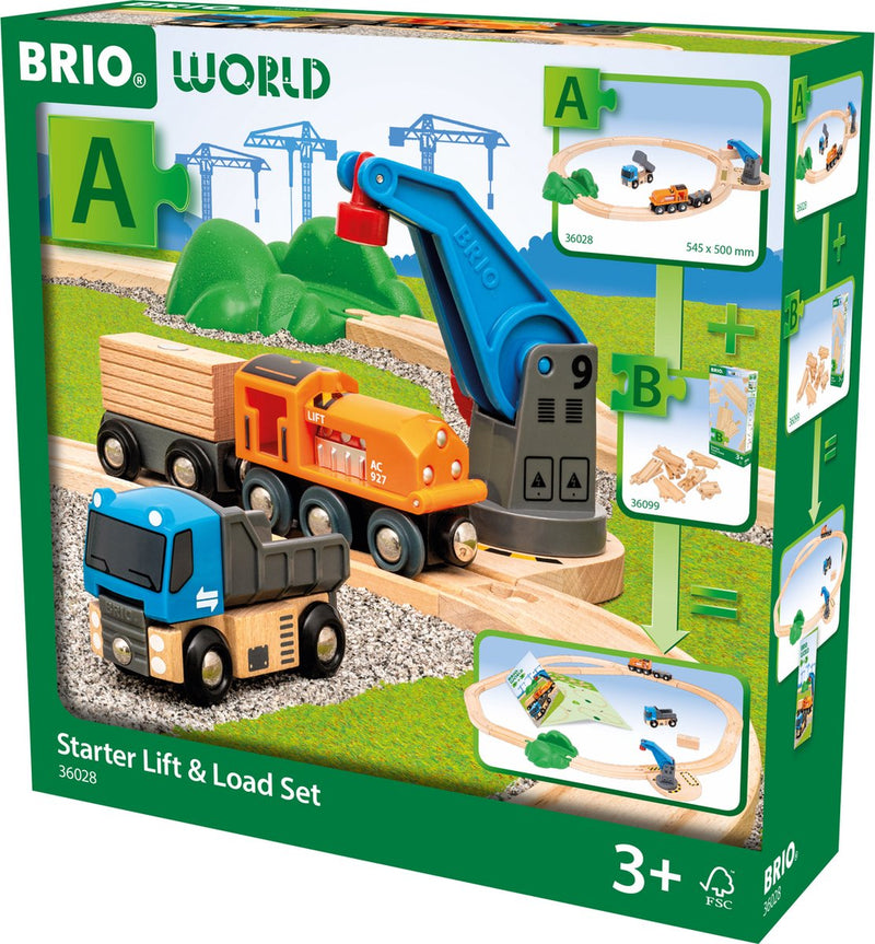 Afbeelding laden in galerijviewer, Ravensburger brio treinset hijs en laad startset - 14dlg.
