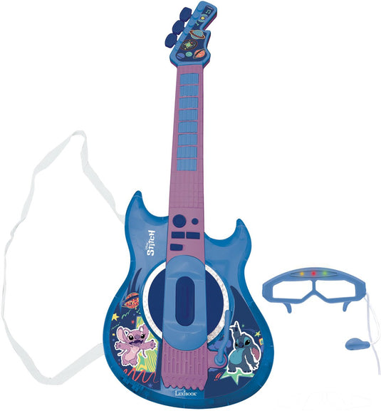 Lexibook stitch electronic lighting gitaar met microfoon in glasses shape