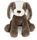 Bunnies by the bay knuffel hond - knuffeldier - geborduurde details - 41 cm - cacao