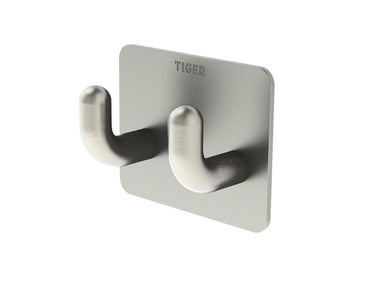 Tiger pinky double plakhaak rvs 50x40x25mm