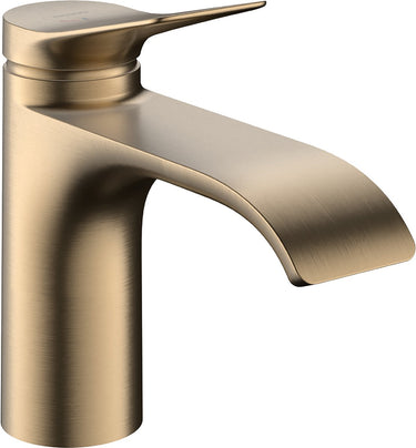 Hansgrohe vivenis ééngreeps wastafelkraan 80 coolstart zonder waste brushed bronze