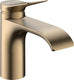 Hansgrohe vivenis ééngreeps wastafelkraan 80 coolstart zonder waste brushed bronze