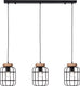 Brilliant gwen - hanglamp - e27 max 3x40w - zwart hout