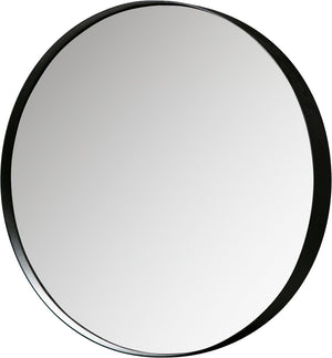 Woood doutzen spiegel - metaal - zwart - 50x50x5