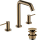 Hansgrohe tecturis s - wastafelkraan - 3-gats uitvoering - met afvoerplug - 150mm maat - brushed bronze