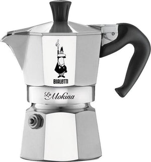 Bialetti 0002380 handmatig koffiezetapparaat moka express 0,04 l roestvrijstaal