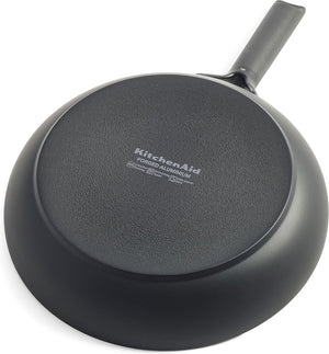 Kitchenaid classic forged aluminium koekenpan ø24cm - zwart - inductie - anti-aanbak