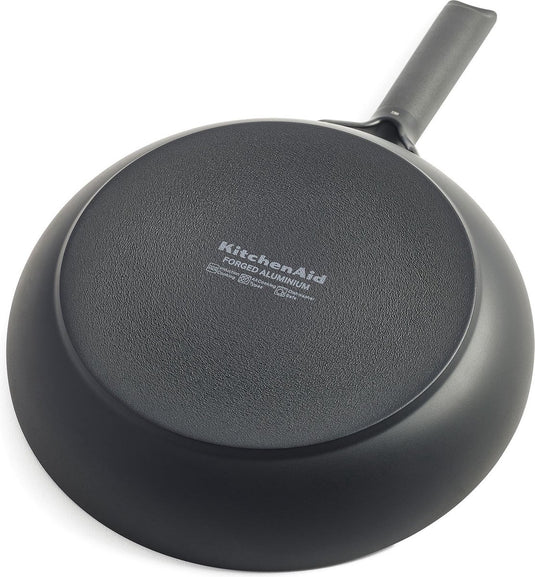 Kitchenaid classic forged aluminium koekenpan ø24cm - zwart - inductie - anti-aanbak