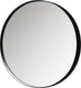 Woood doutzen spiegel - metaal - zwart - 50x50x5