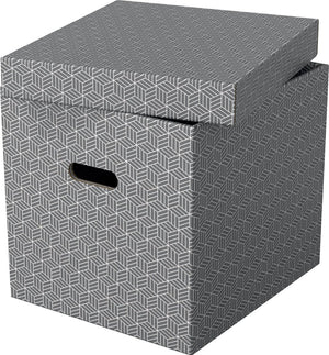Opbergdoos esselte 628289 cube large 36 l grijs
