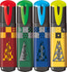 Maped office maped 740701, 4 stuk(s), rood, groen, blauw, geel, beitelvormige punt, 1 mm, 5 mm