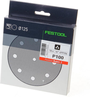 Festool stf d125 8 p80 rubin 2 schuurschijf ve=10 - 499103