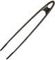 Westmark frituur- en serveerpincet, grilltang, zeer hittebestendig tot 270°c, plastic, lengte: 29 cm, milde-plus, zwart, 13692270