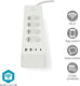 Nedis smartlife smart stekkerdoos – wifi – usb-a c – 3680w – 2m – wit
