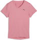 Puma w tad essential vneck tee dames sportshirt - wild pink