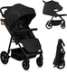 Lionelo mira kinderwagen buggy - wandelwagen - voor kinderen tot 22 kg - voorwielen 360° - verstelbare rugleuning handgreep - waterdichte xxl luifel met upf50+ - 5-puntsgordel - grote off-road wielen - volledige schokdemping - compact opvouwbaar