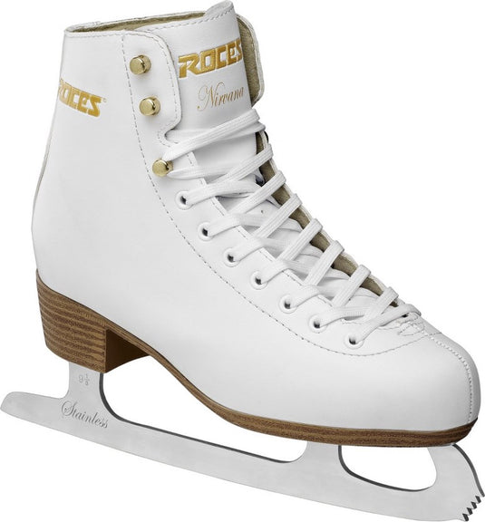 Roces – nirvana – kunstschaatsen – schaatsen dames – wit – extra enkelsteun comfort warmvoering – maat eu 42