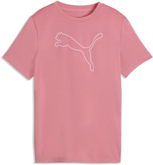 Puma tad ess cat logo tee g meisjes sportshirt - wild pink