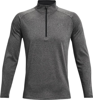 Under armour ua tech 2.0 1 2 zip-gry heren sporttrui - carbon heather - zwart