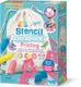 4m knutselen - pimp je rugzak met stencils en sjablonen - hobbypakket - kidzmaker art kit - 5+