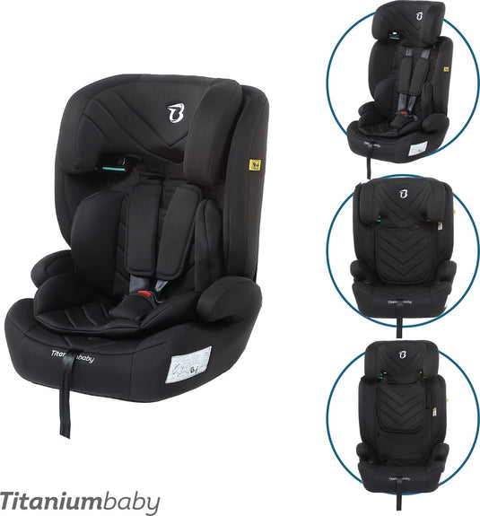 Titanium baby titaniumbaby autostoel niklas i-size (r129) - zwart