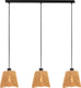 Eglo lavister hanglamp - e27 - 91 cm - zwart bruin - papier