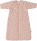 Jollein x nijntje - baby slaapzak winter met afritsbare mouw 70cm - miffy jacquard wild rose - winterslaapzak