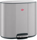 Wesco multicollector 3 prullenbak afvalscheiding (1x25 liter, 2x12 liter) | 49 liter | metaal - cool grijs mat | pedaalemmer met soft close en geurfilter