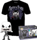 Funko the nightmare before christmas - disney pop! tee box jack skellington verzamelfiguur tshirt set - xl - zwart