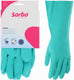 Sorbo nitril huishoudhandschoenen l - latexvrije schoonmaakhandschoenen - herbruikbaar - blauw