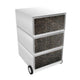 Paperflow easybox mobiele ladenblok met 3 lades 642x390x436mm old leather