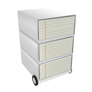 Mobiel ladeblok paperflow notebook kleurenassortiment, abs polystyreen