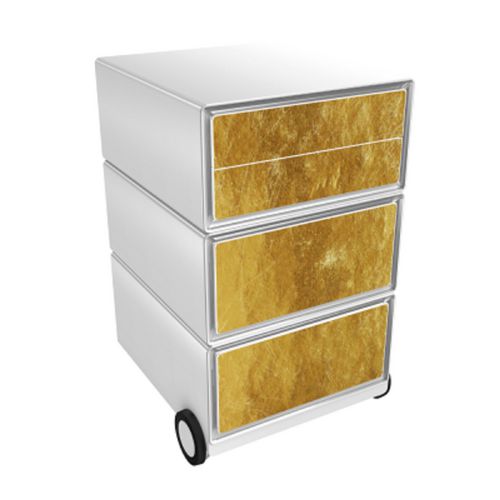 Mobiel ladeblok paperflow gold goud, wit abs, polystyreen