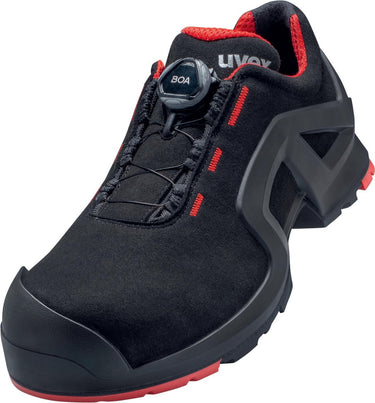 Uvex 6567 6567245 lage veiligheidsschoenen s3 schoenmaat (eu): 45 zwart rood 1 paar