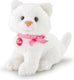 Trudi - sweet collection knuffel kat wit 9 cm - handgemaakt in italie - zacht pluche - knuffeldier voor jongens en meisjes - wit - 5x9x8 cm maat xxs