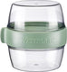 Westmark pocketbox maxi, praktisch meeneemblik, ideaal voor yoghurt, fruit, snacks, 700 ml (2 x 350 ml), bpa-vrij, muntgroen