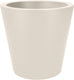 Elho pure straight round 50 - grote bloempot voor binnen en buiten - gerecycled plastic - ø 49.5 x h 51 cm - linnen wit