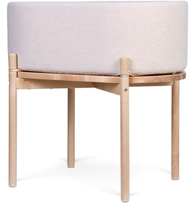 Childhome teddy wieg – 2-in-1 babywieg en kindertafel – ecru – inclusief matras – 79x45x82 cm