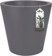 Elho pure straight round 50 - grote bloempot voor binnen en buiten - gerecycled plastic - ø 49.5 x h 51 cm - antraciet