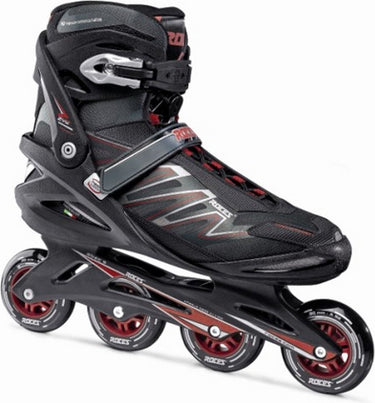 Roces big zyx 90 heren skeelers – 4x90mm wielen – fitness speed inline skates – zwart rood – maat 52