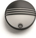 Philips led philips yarrow muurlamp - met sensor - zwart