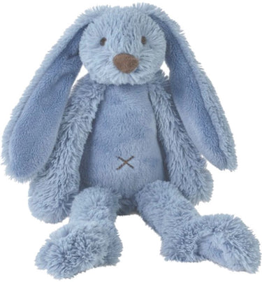 Happy horse konijn richie knuffel 38cm - donkerblauw - baby knuffel