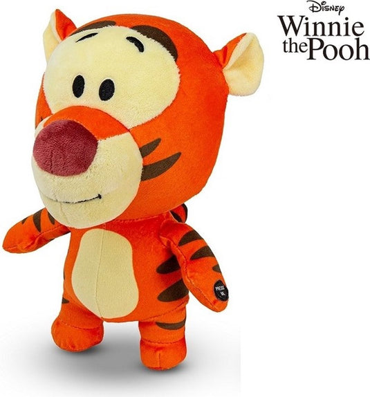 Disney tijgertje knuffel 27cm - met geluid - tigger pluche knuffel - winnie de poeh