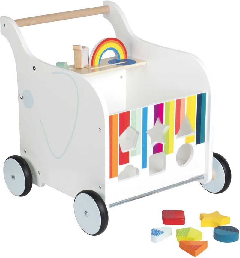 Afbeelding laden in galerijviewer, Small foot - baby walker speelgoedkist olifant
