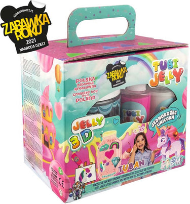Tuban tubi jelly set with 6 colors and small aquarium unicorn