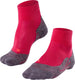 Falke tk5 short anti-blaar dun wol functioneel materiaal wandelsokken dames rood - maat 35-36
