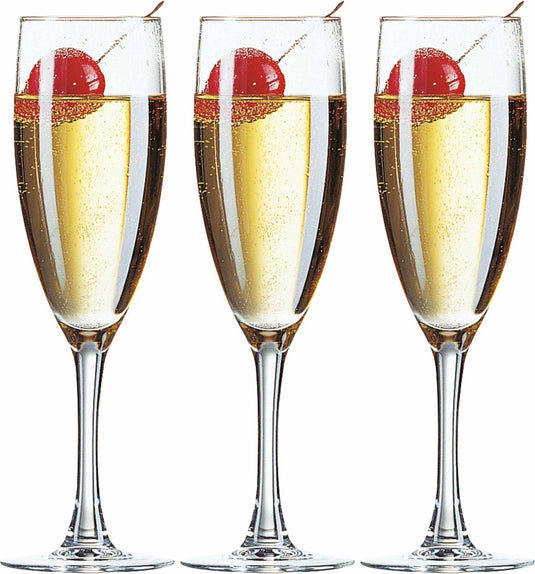 Arcoroc princesa champagne glazen - 150 ml - 6 stuks