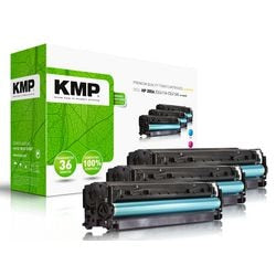 Tonercartridge kmp hp 305a cyaan, magenta, geel