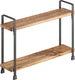 Metaltex - york lava - kruidenrek 2 etages - hout en metaal - 8 x 34 x 23 cm