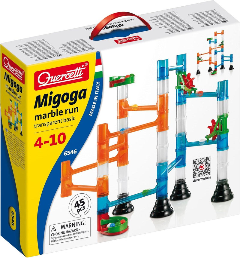ギャラリービューアに画像をロードする, Quercetti knikkerbaan migoga transparant, 45dlg.
